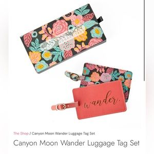 New in Box! ‎ Set of two Canyon Moon Wander Luggage Tags